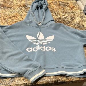 Adidas Blue Hoodie with Logo